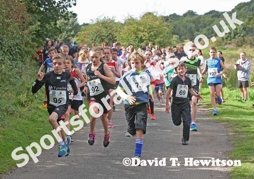 Start of the youngsters as part of the Prudhoe Miners Race.